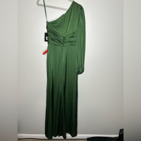 Ieena Mac Duggal 11251 - One Shoulder Ruched Evening Gown NWT - Picture 5 of 6